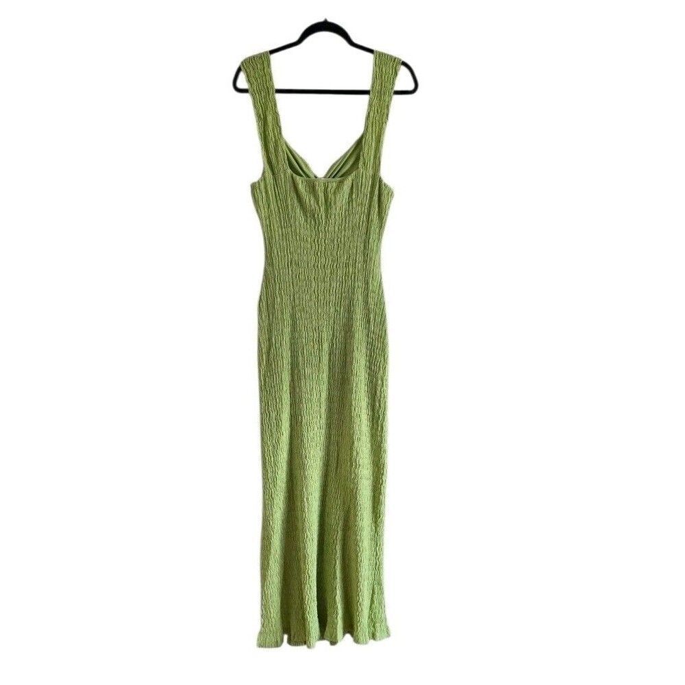 Free People Lime Green Knit Maxi Dress - Picture 5 of 9